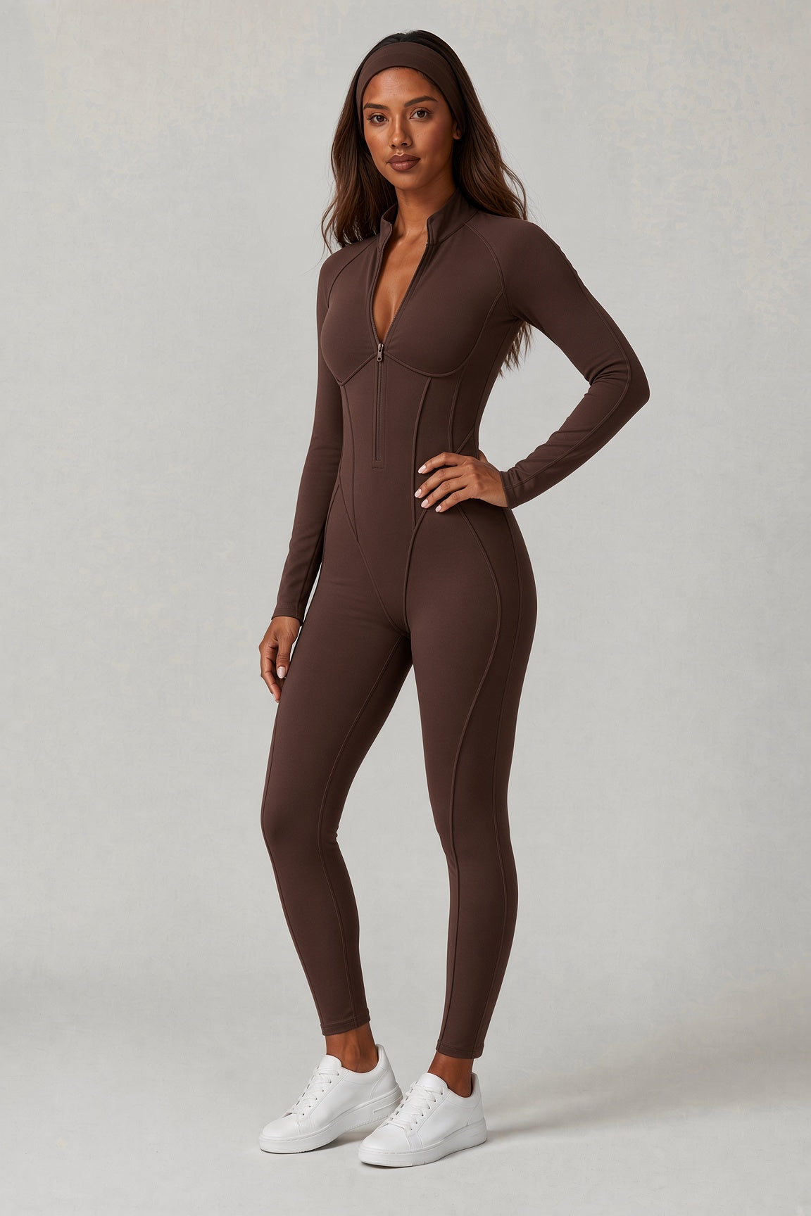 Peekaboo Catsuit—Espresso